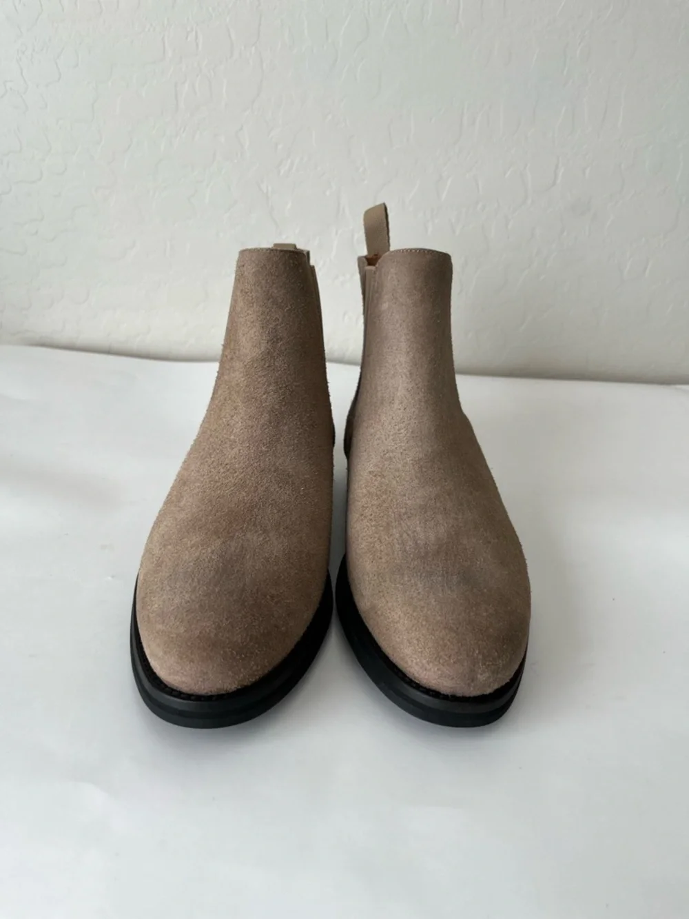 TAFT Drake Boots Suede Leather Chelsea Boots Taupe Tan Size Men’s EU 41